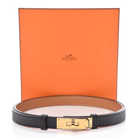 Hermes kelly belt black